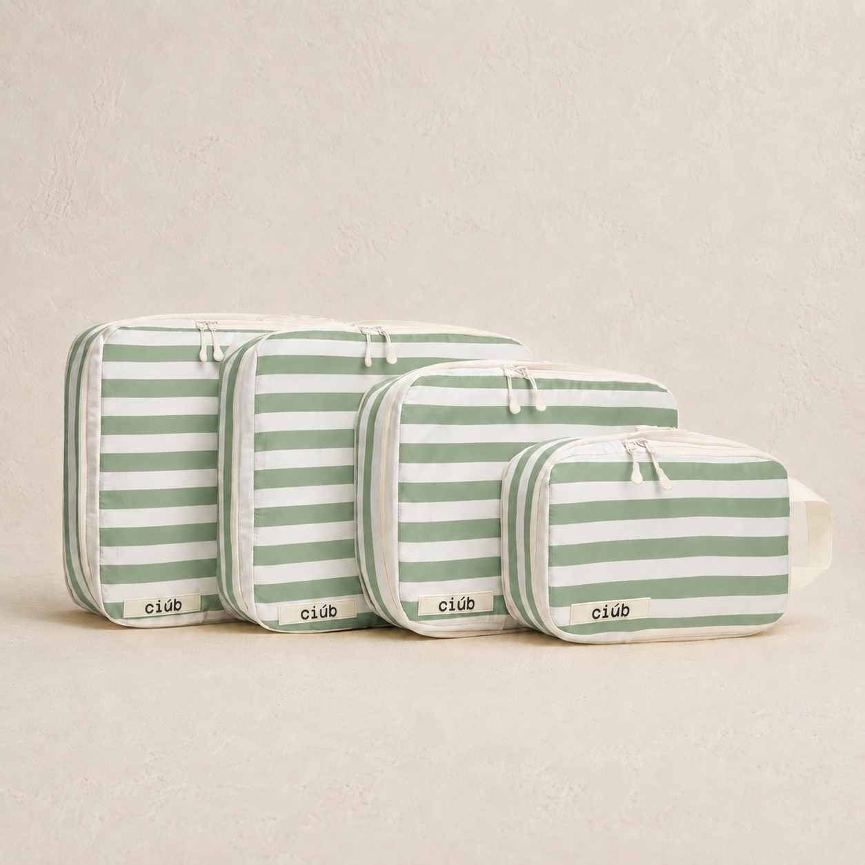 Stripe Compression Packing Cubes