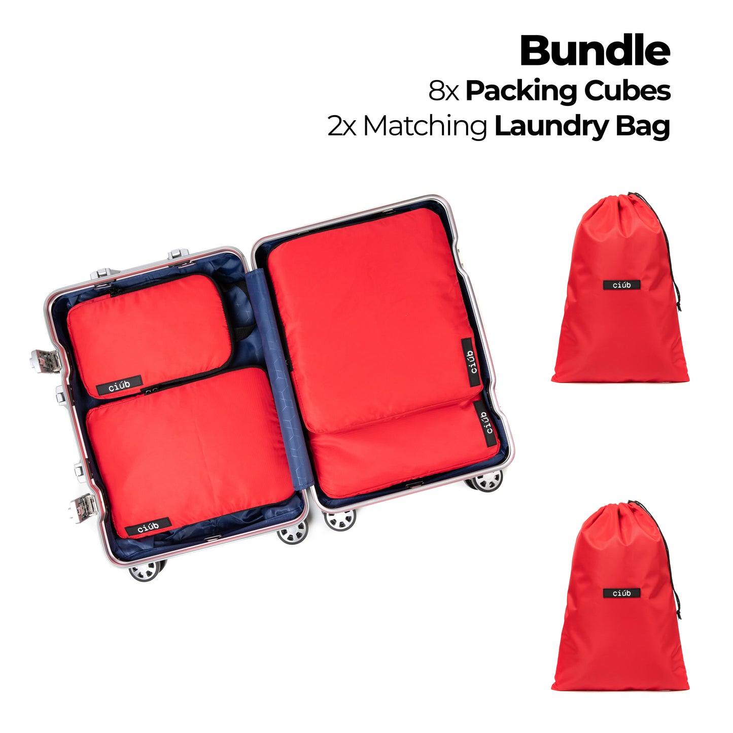 Bundle: 8-Pack+2x Laundry Bags