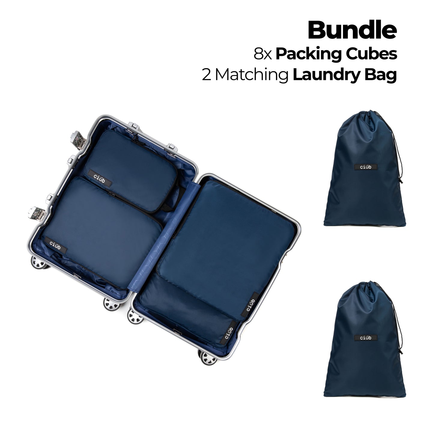 Bundle: 8-Pack+2x Laundry Bags
