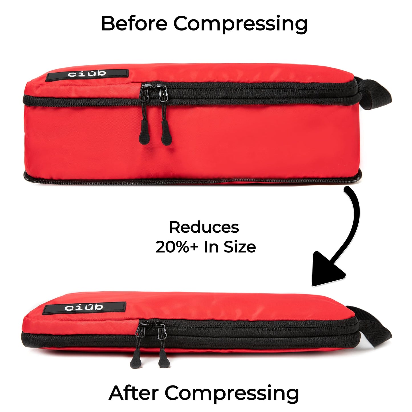Red Packing Cubes - 4 Pack