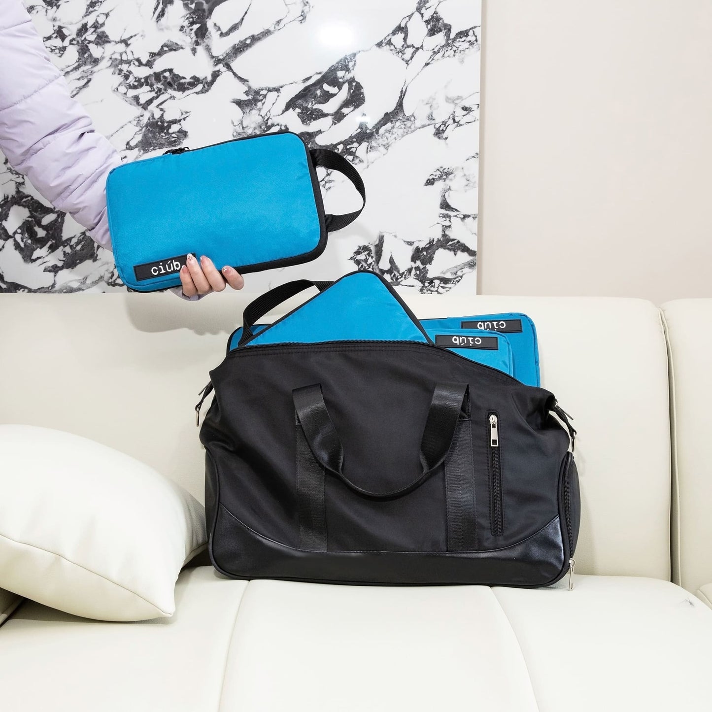 Blue Packing Cubes - 4 Pack