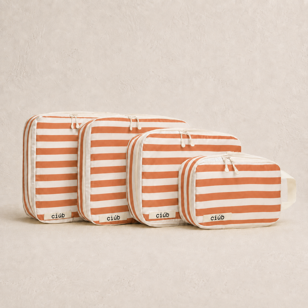 Stripe Compression Packing Cubes