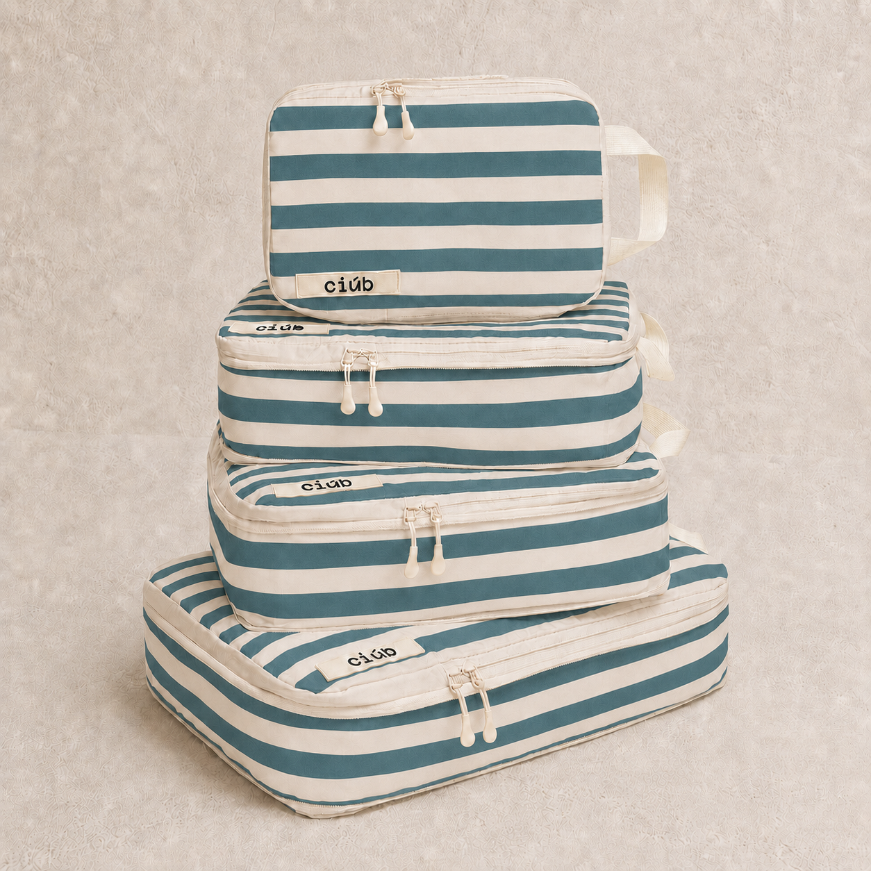 Stripe Compression Packing Cubes