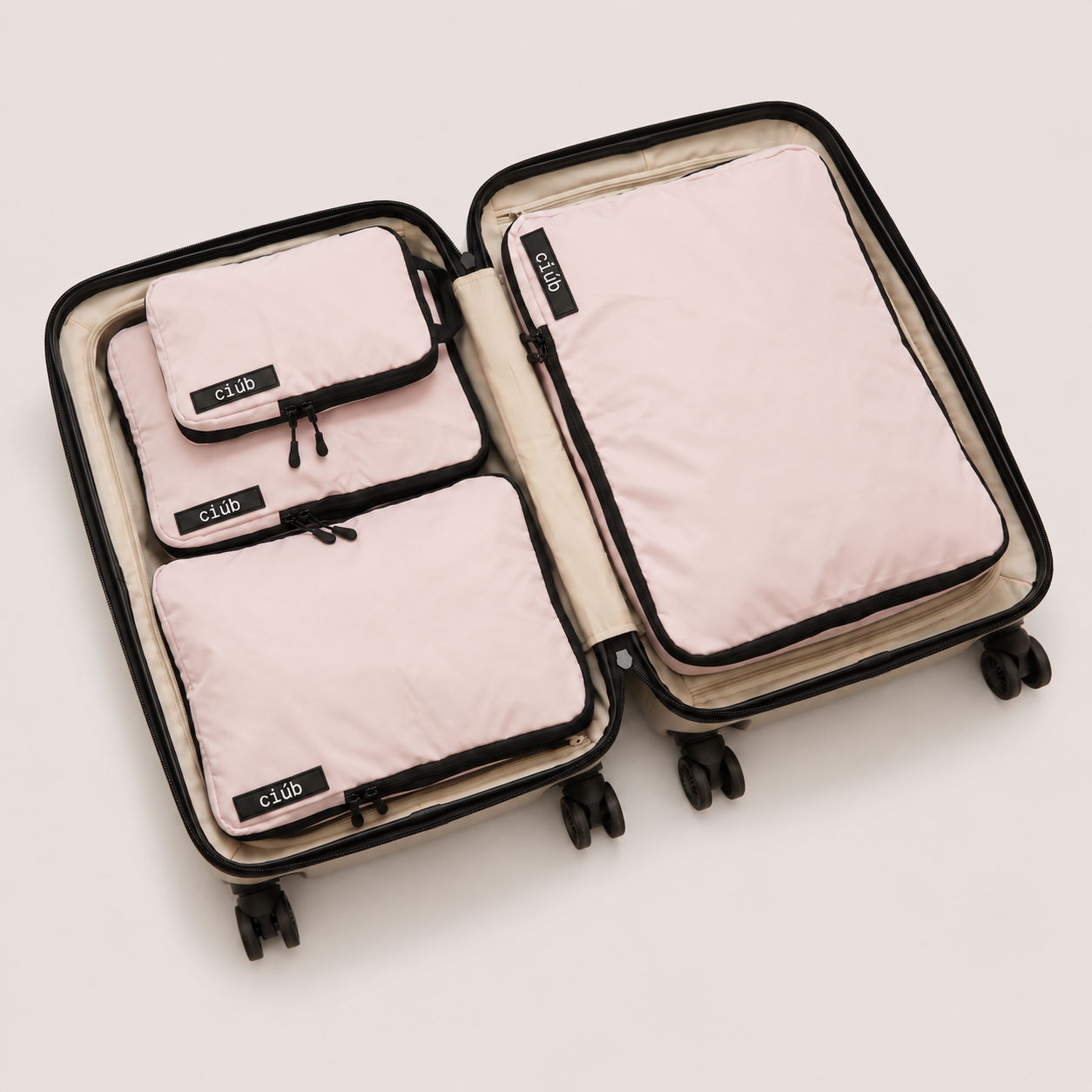 Rosa Packwürfel – 4er-Pack