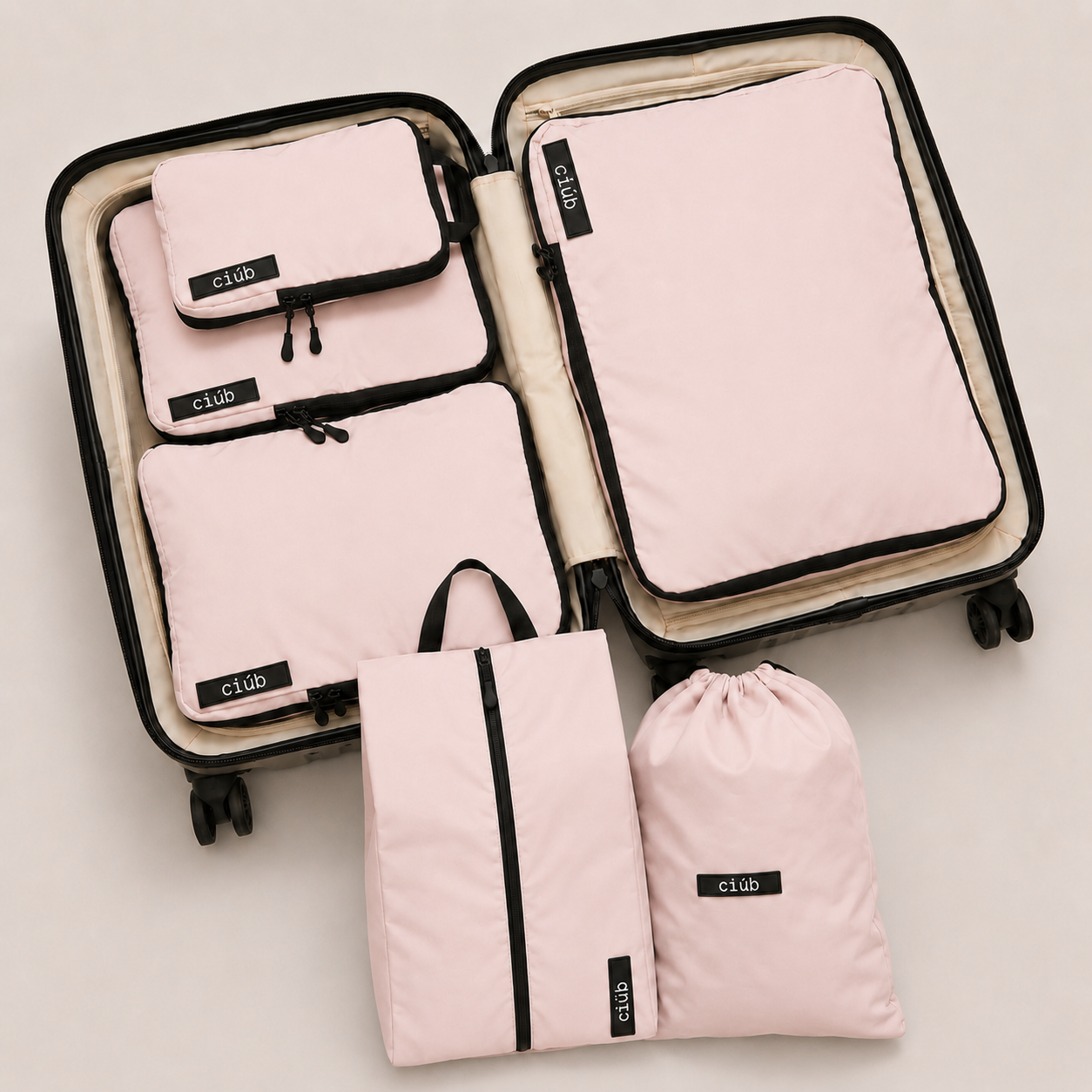 Bundle: 4-Pack+1x Laundry & Shoe Bag