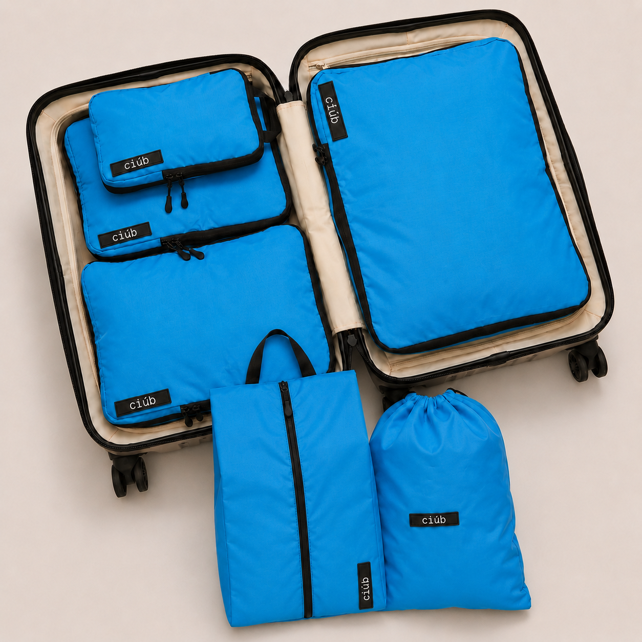 Bundle: 4-Pack+1x Laundry & Shoe Bag