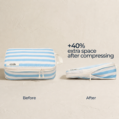 Stripe Compression Packing Cubes