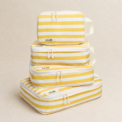 Stripe Compression Packing Cubes