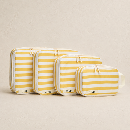 Stripe Compression Packing Cubes