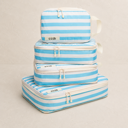 Stripe Compression Packing Cubes