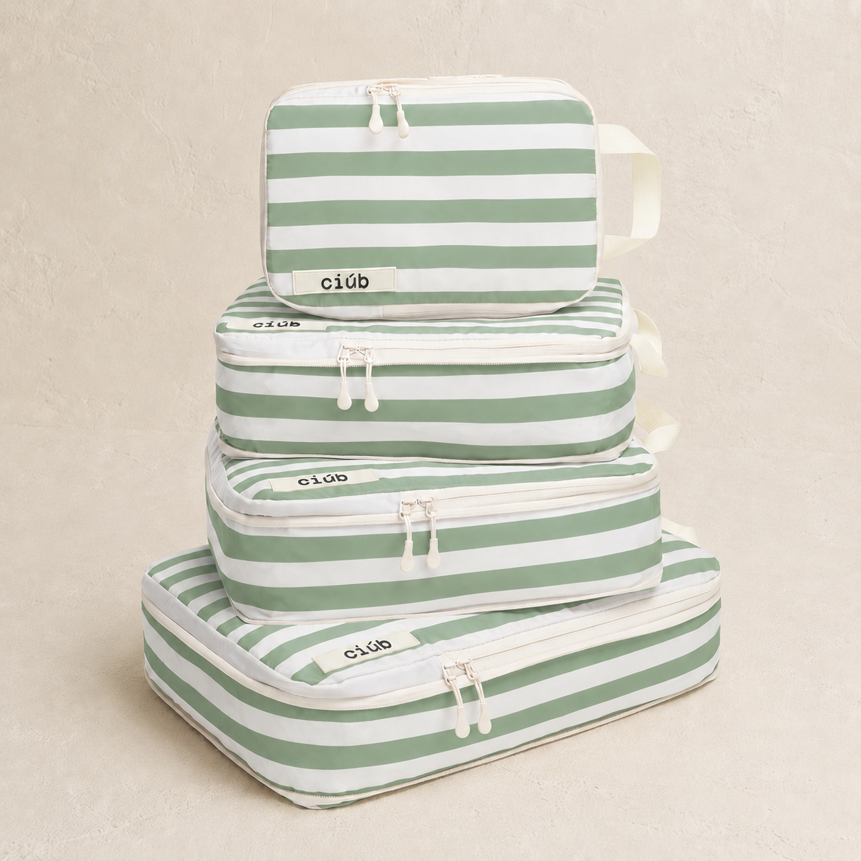 Stripe Compression Packing Cubes