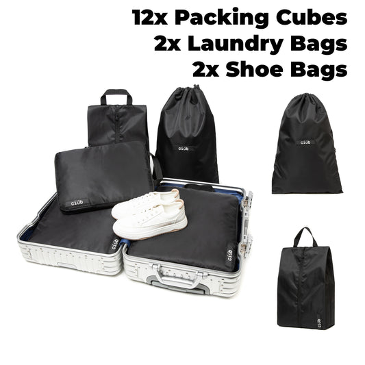 Family Bundle: 12-Pack + 2x Laundry & Shoe Bags
