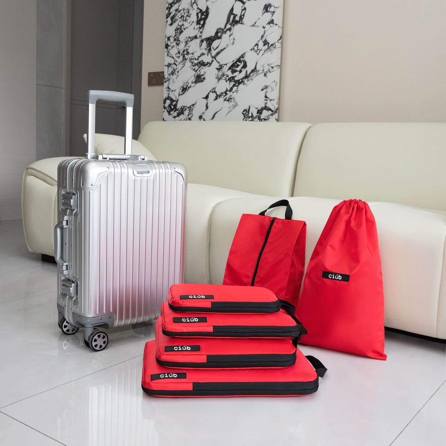 Red Packing Cubes - 4 Pack