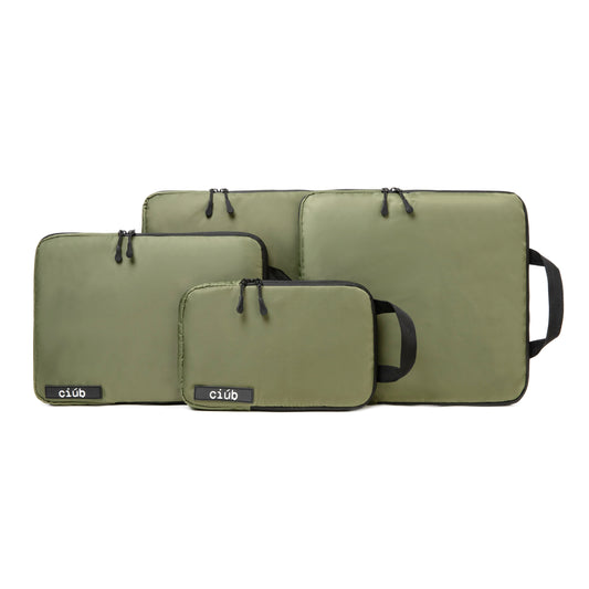 Khaki Packing Cubes - 4-pack